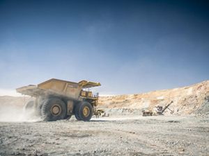 Machinery in a mine.